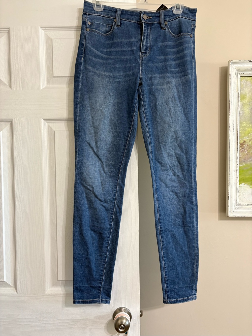 Liverpool Los Angeles Women’s Size 6 Mid Rise Skinny Ankle Jeans Blue Denim